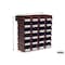Triton Products Wall Storage Unit W/ (24) 7-3/8" L x 4-1/8" W x 3" H Brown Bins & Wall Mount Rails 3-220BRWS - alternate 3